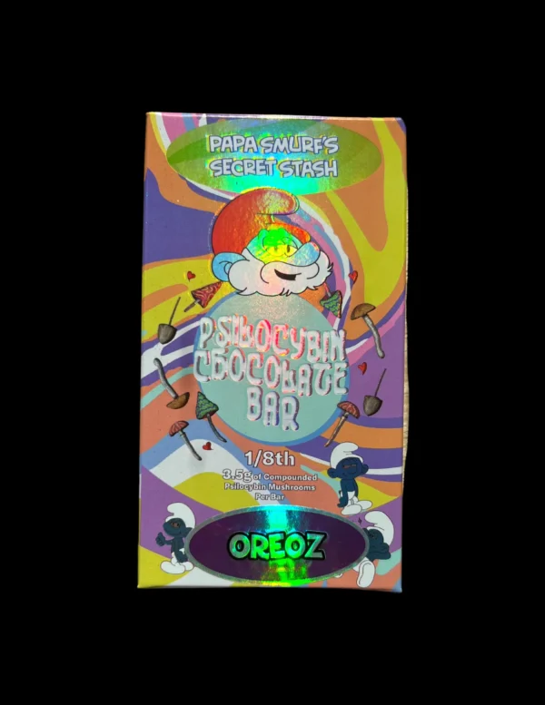 Papa Smurf's Secret Stash Shroom Bar - Oreoz 3.5G