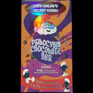 Papa Smurf’s Secret Stash Shroom Bar – Chocolate Breakfest Cereal 3.5G